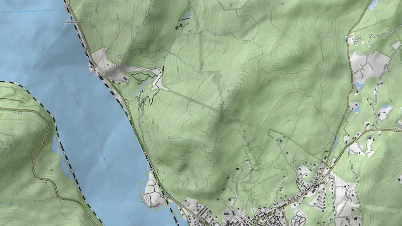 Topographic map of 1 hikes and 1 stations