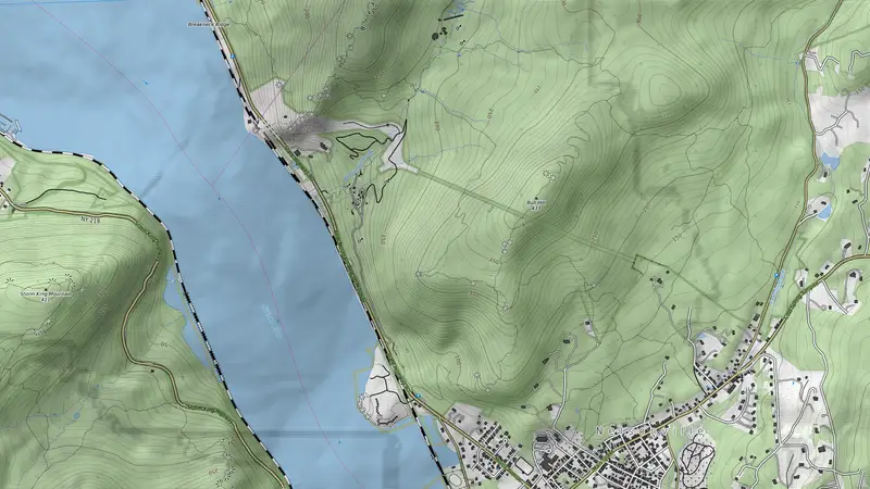 Topographic map of 1 hikes and 1 stations