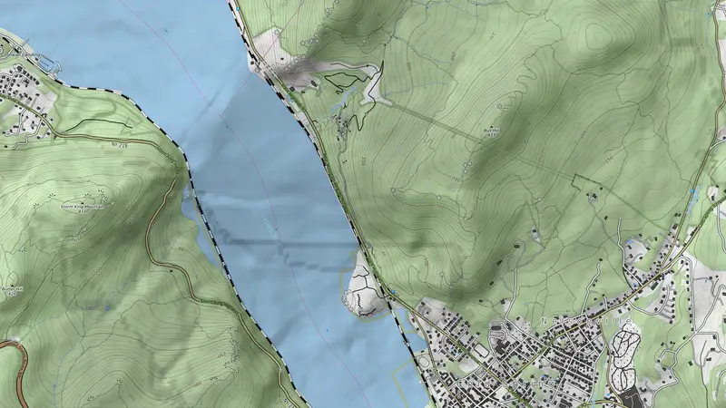 Topographic map of 1 hikes and 1 stations