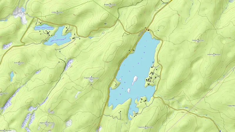 Topographic map of Fingerboard Shelter