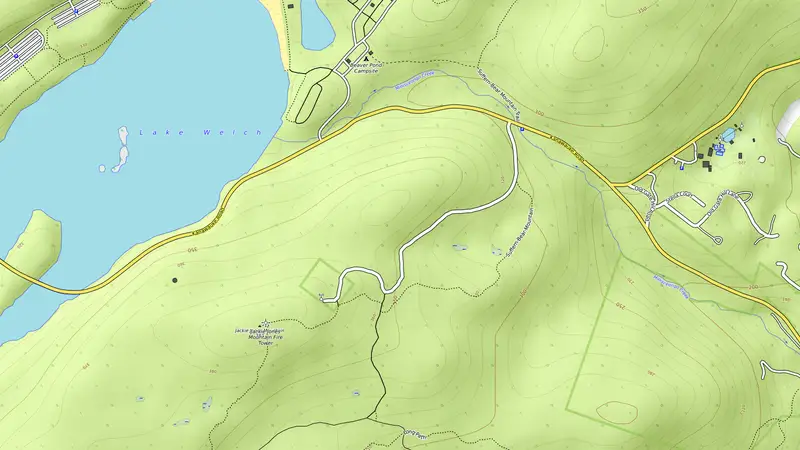 Topographic map of Jackie Jones Fire Tower