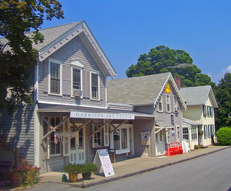 Garrison Landing, beside the station where the walk begins