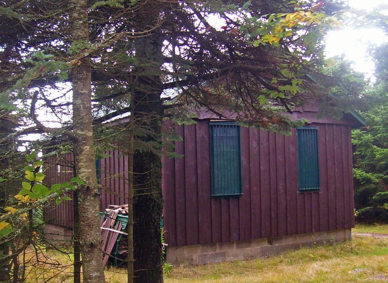 The observer's cabin below the Balsam Lake Mountain fire tower