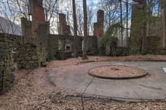 Northgate, the Cornish estate ruins, in winter
