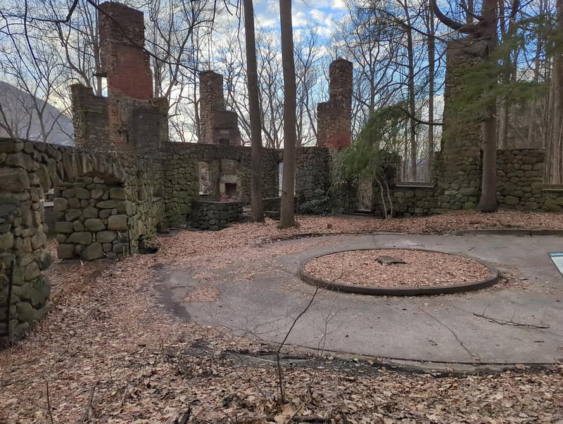 Northgate, the Cornish estate ruins, in winter