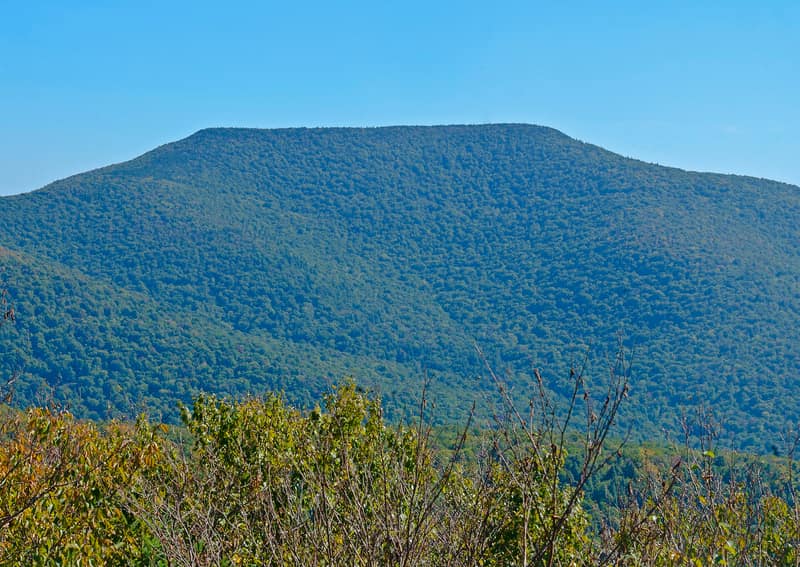 Table Mountain from the Curtis-Ormsbee Trail on the Slide Mountain massif